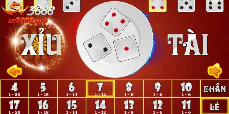 Tài xỉu là tựa game nổi bật tại SV388